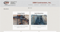 Desktop Screenshot of dbmcontractors.com