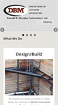 Mobile Screenshot of dbmcontractors.com